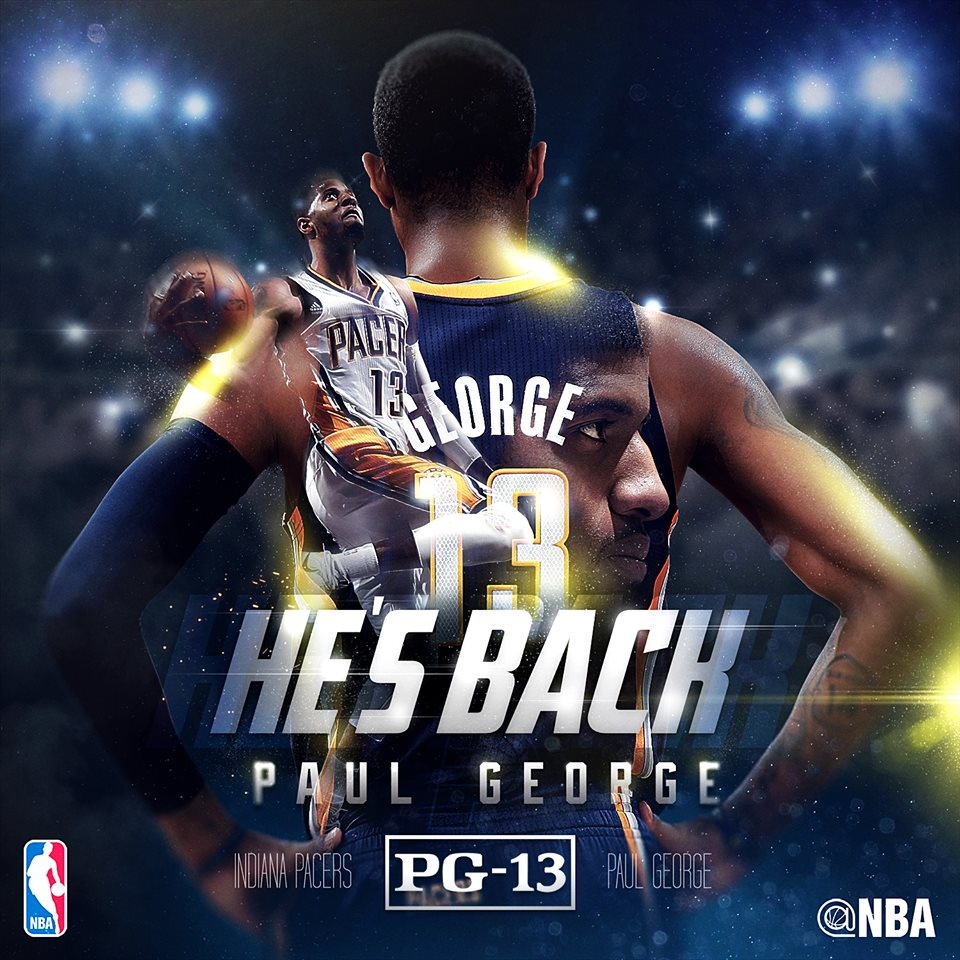 Ιντιάνα Πέισερς: Ο Πολ Τζορτζ επέστρεψε για τα καλά... (photos+video)