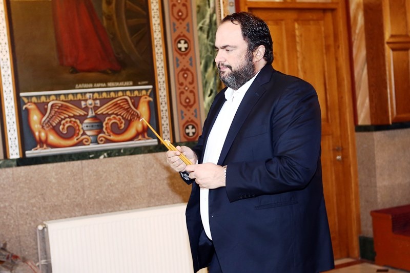 Ολυμπιακός: Συνάντηση Μαρινάκη με τον Μητροπολίτη Πειραιά (photos)