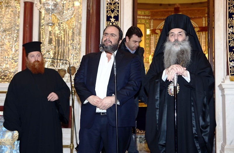 Ολυμπιακός: Συνάντηση Μαρινάκη με τον Μητροπολίτη Πειραιά (photos)