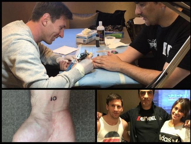 Μπαρτσελόνα: Τατουάζ το «10» ο Μέσι (photos)