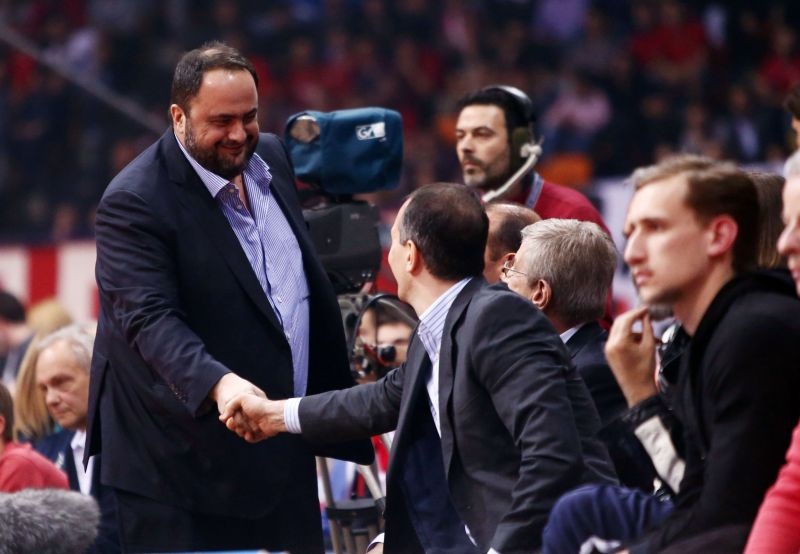 Ολυμπιακός: Στο ΣΕΦ Μαρινάκης, Περέιρα και παίκτες (photos)