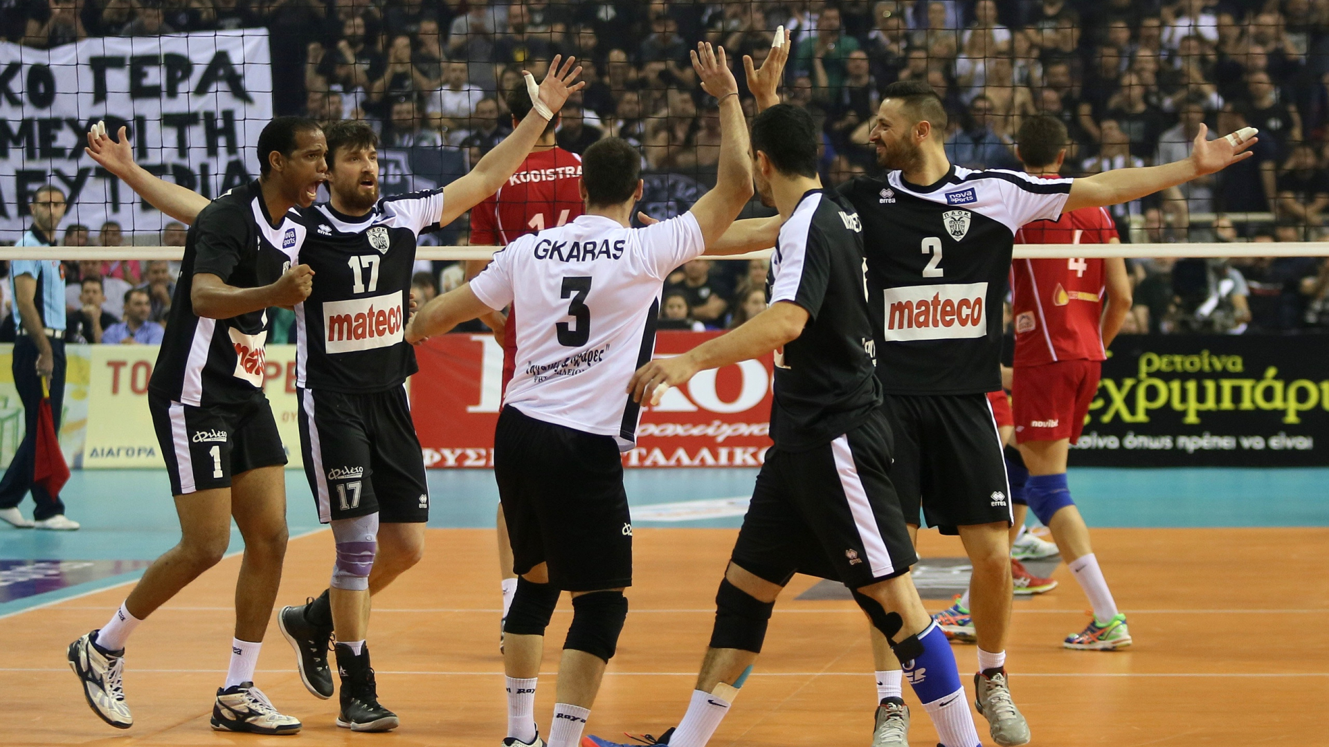Volleyleague: ΠΑΟΚ - Ολυμπιακός 3-0 (photos)