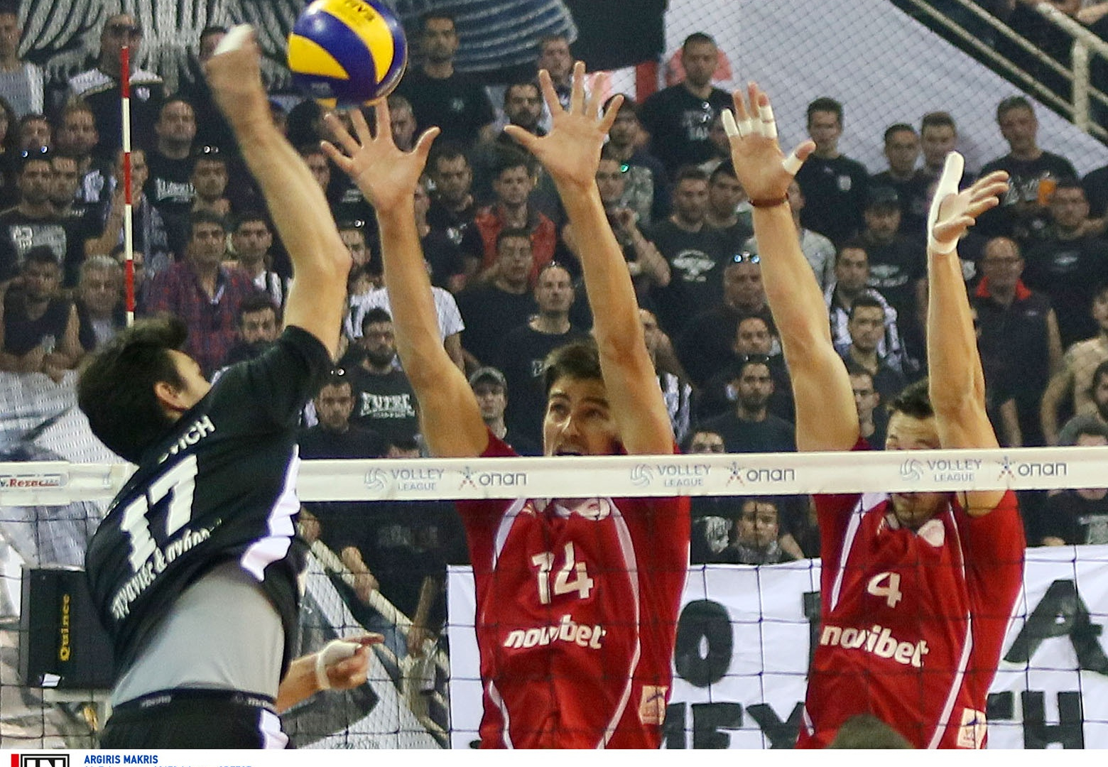 Volleyleague: ΠΑΟΚ - Ολυμπιακός 3-0 (photos)