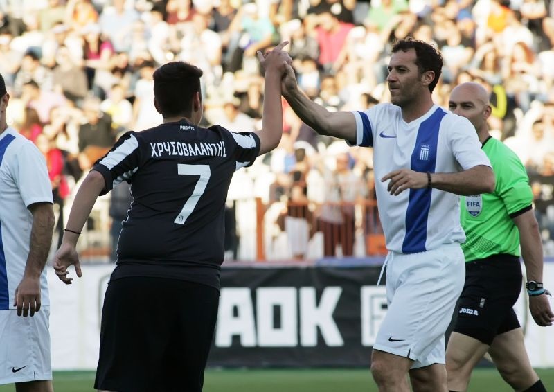 ΠΑΟΚ και Εθνική 2004 έδωσαν χαρά στον Χρυσοβαλάντη (photos)