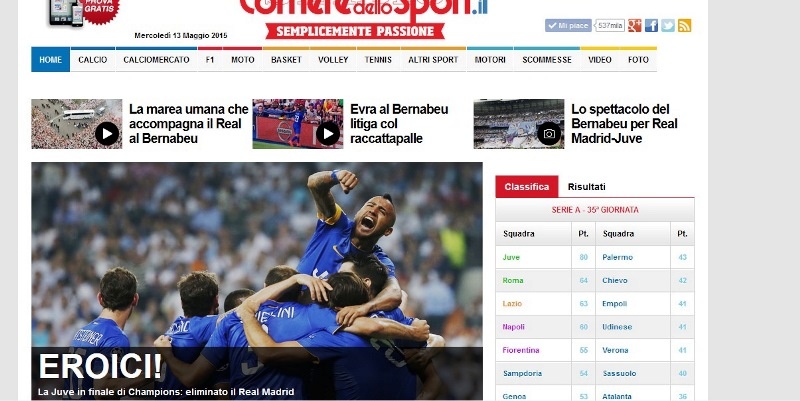 Ξένος Τύπος: «Grande Juve!» (photos)
