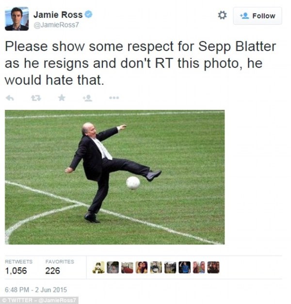 Απίστευτο trollάρισμα στον Μπλάτερ για το σκάνδαλο! (photos)