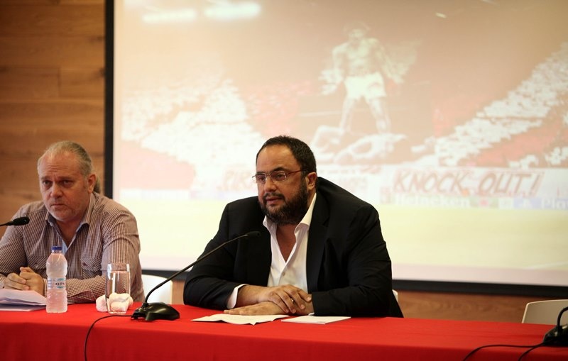 Ολυμπιακός: Στο συνέδριο της Θύρας 7 ο Μαρινάκης (photos)