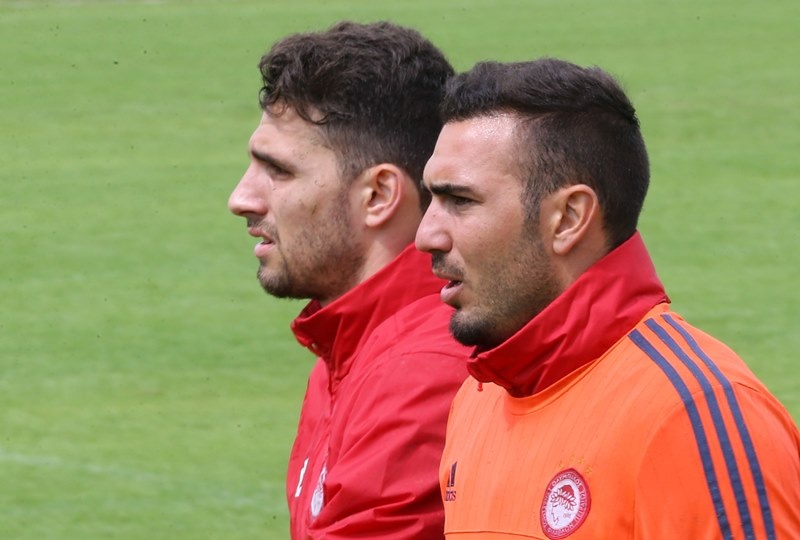 Ολυμπιακός: Ενόχληση ο Μαζουάκου (photos)