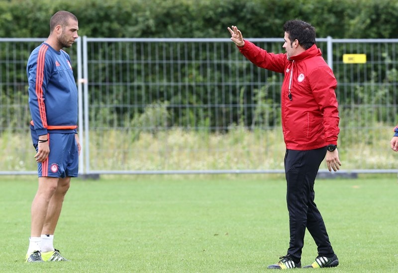 Ολυμπιακός: Ενόχληση ο Μαζουάκου (photos)