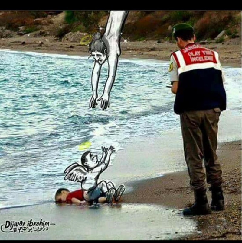 Η τέχνη υμνεί τον Αϊλάν (photos)
