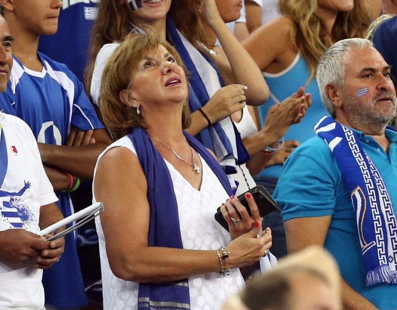 Η «γαλανόλευκη» κερκίδα! (photos)