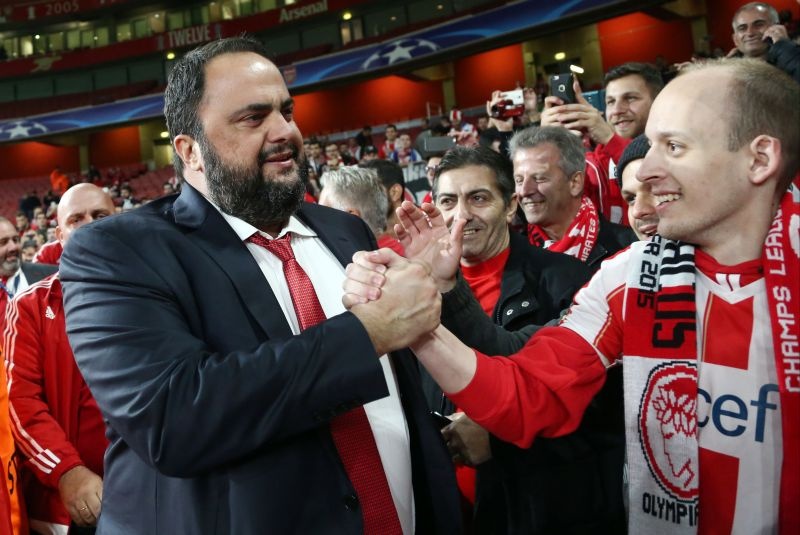 Άρσεναλ-Ολυμπιακός: Αποθέωση και σε Μαρινάκη! (photos)