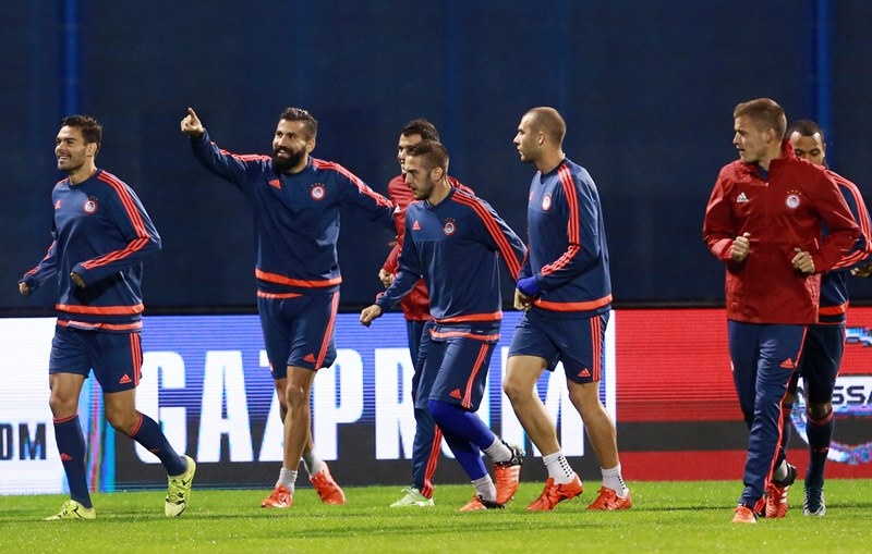 Ολυμπιακός: Δουλειά με… βροχή (photos)