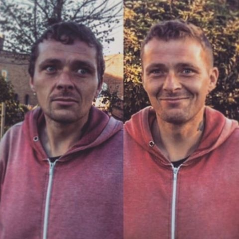 Ένας άνδρας στην Αγγλία προσφέρει δωρεάν κούρεμα σε άστεγους (photos)