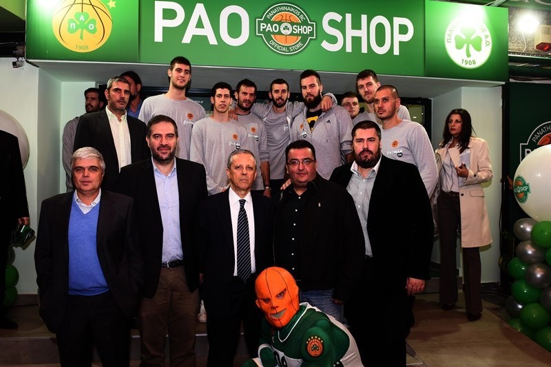 «Πράσινη» λάμψη στα εγκαίνια του PAO Shop (photos)