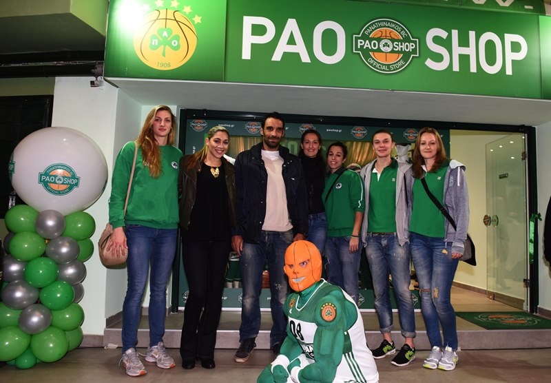 «Πράσινη» λάμψη στα εγκαίνια του PAO Shop (photos)
