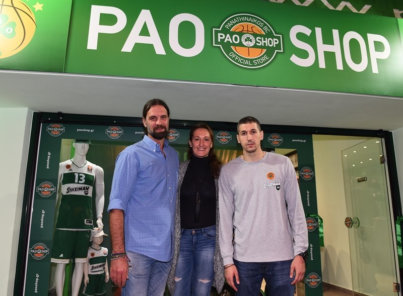 «Πράσινη» λάμψη στα εγκαίνια του PAO Shop (photos)