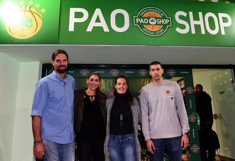 «Πράσινη» λάμψη στα εγκαίνια του PAO Shop (photos)