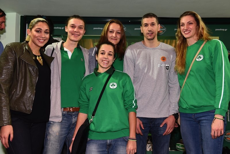 «Πράσινη» λάμψη στα εγκαίνια του PAO Shop (photos)