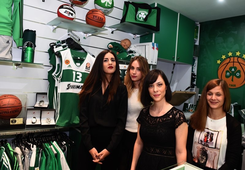 «Πράσινη» λάμψη στα εγκαίνια του PAO Shop (photos)