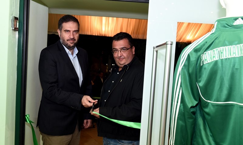 «Πράσινη» λάμψη στα εγκαίνια του PAO Shop (photos)