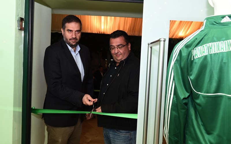 «Πράσινη» λάμψη στα εγκαίνια του PAO Shop (photos)