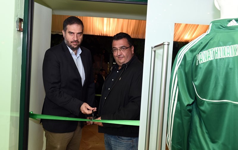 «Πράσινη» λάμψη στα εγκαίνια του PAO Shop (photos)