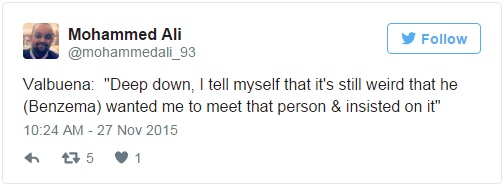 Βαλμπουενά: «Αθώος ο Σισέ, επέμενε να γνωρίσω τον εκβιαστή ο Μπενζεμά»