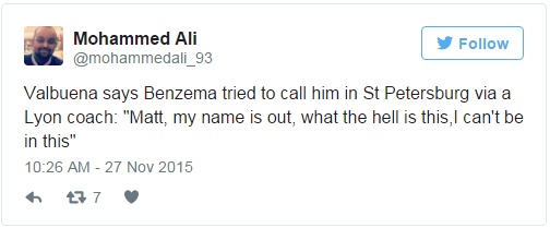 Βαλμπουενά: «Αθώος ο Σισέ, επέμενε να γνωρίσω τον εκβιαστή ο Μπενζεμά»