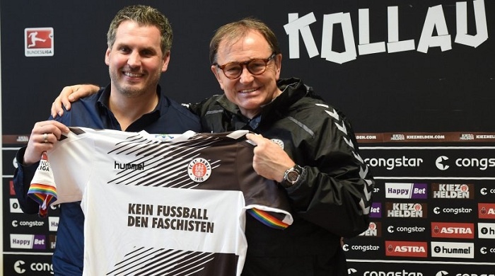 Αντιφασιστικό μήνυμα στη φανέλα της Ζανκτ Πάουλι! (photos)