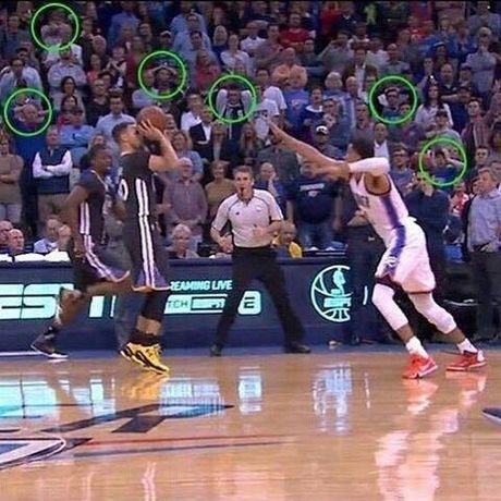 Η απόγνωση των οπαδών των Θάντερ πριν το σουτ του Κάρι! (photo+video)