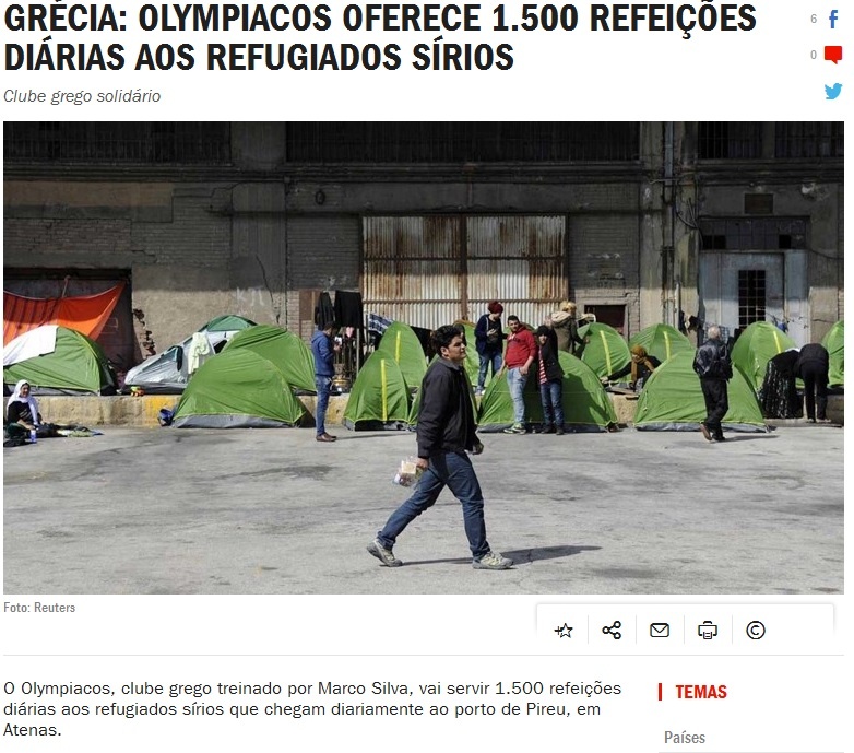 Ολυμπιακός: Σ’ όλον τον κόσμο η βοήθεια στους πρόσφυγες! (photos)