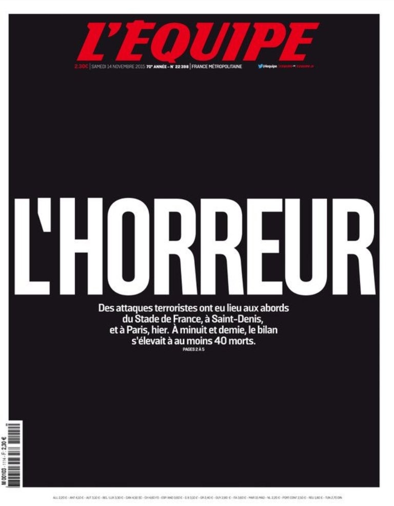 Όταν οι Γάλλοι έκαναν πρωτοσέλιδα, εμείς ήμασταν στα δέντρα!