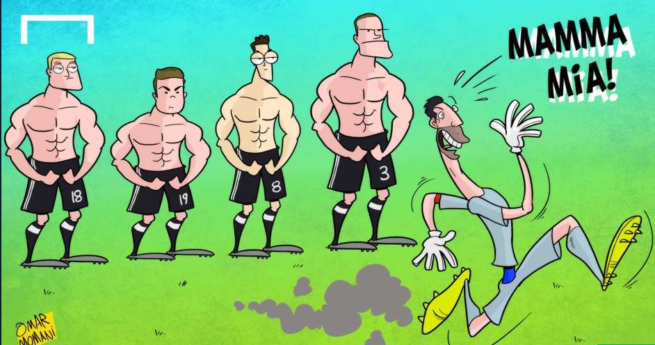 Τα ξεκαρδιστικά σκίτσα-τρολαρίσματα των Γερμανών σε Ιταλούς και Άγγλους! (photo)