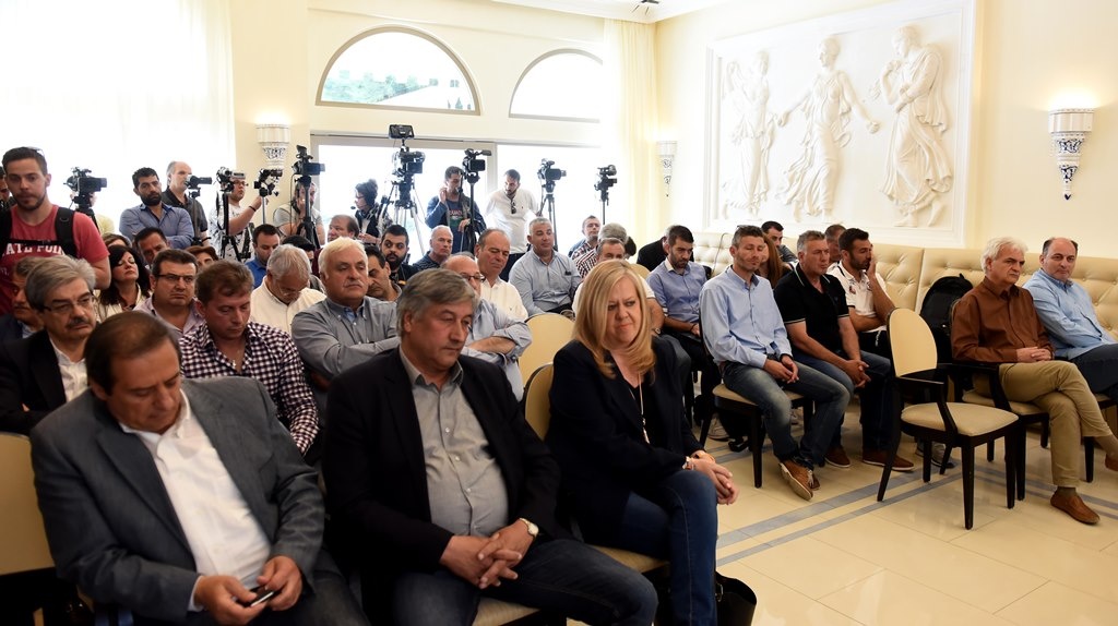 Καρέ καρέ η συνέντευξη Τύπου του Δ. Γιαννακόπουλου και της Σπάρτης (photos)