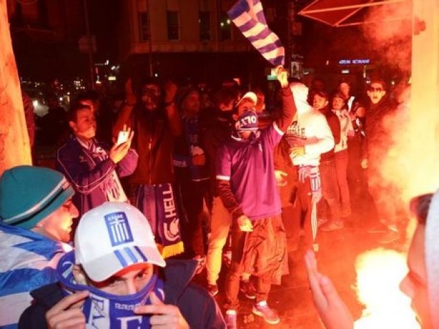 Επεισόδια στο Αυστραλία-Ελλάδα! (photos)