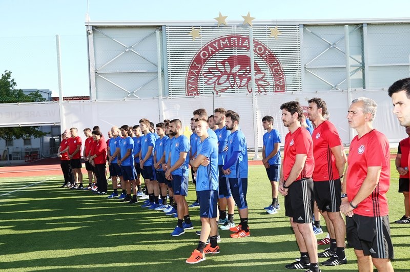 Ολυμπιακός: Παρόντος Μαρινάκη ο Αγιασμός (photos)