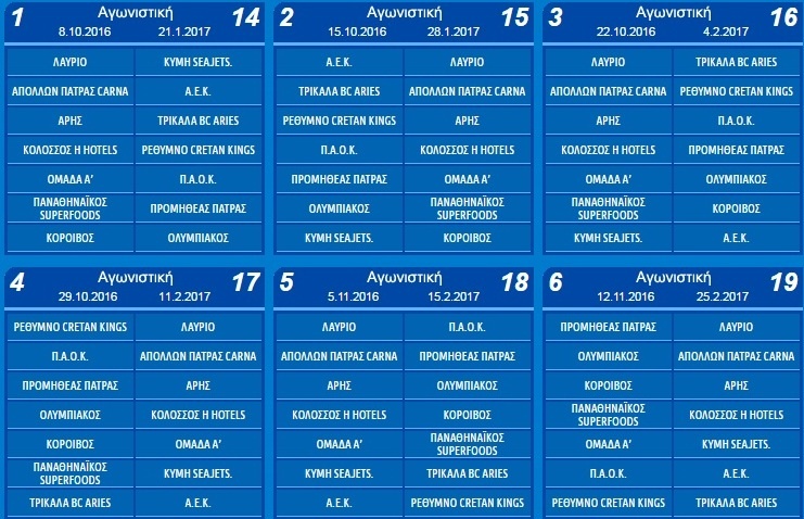 Ντέρμπι στο ΣΕΦ την 2η αγωνιστική - Δείτε το αναλυτικό πρόγραμμα (photos)