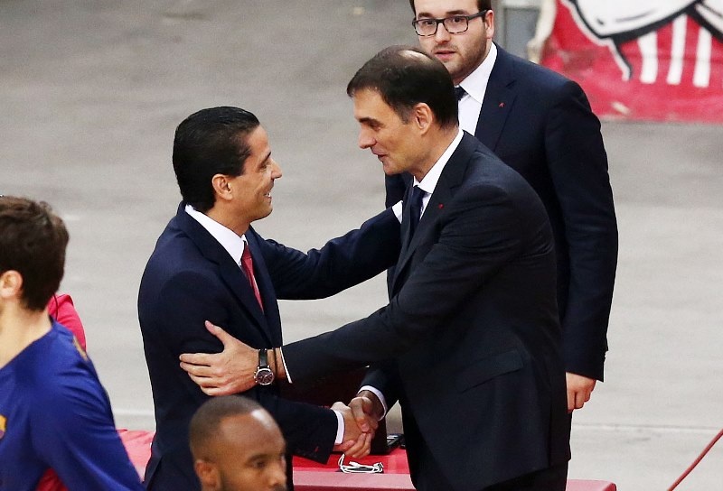Ολυμπιακός - Μπαρτσελόνα: Τιμήθηκε ο Μπαρτζώκας (photos)
