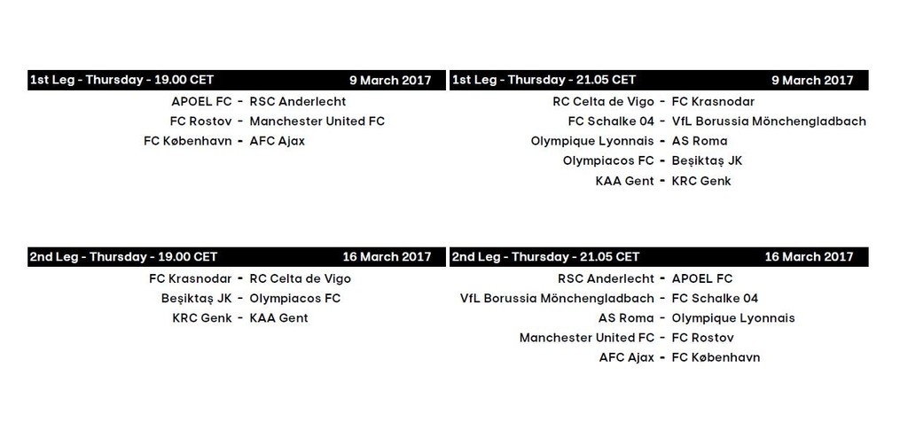 Το πλήρες πρόγραμμα για Ολυμπιακό και Μπεσίκτας