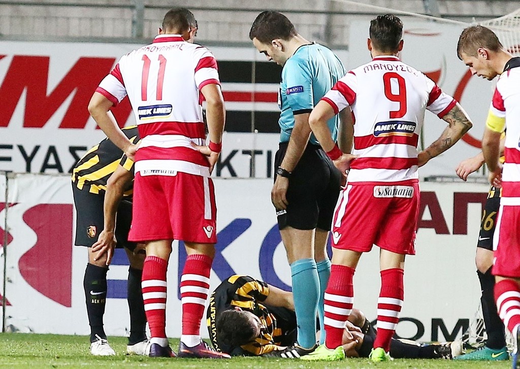 ΑΕΚ: Φόβοι για μεγάλη ζημιά σε Λαμπρόπουλο