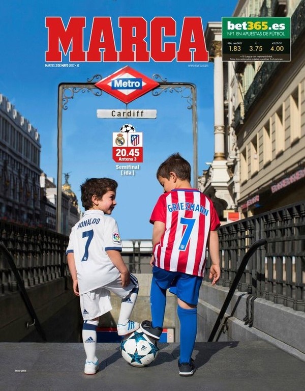 Champions League: Το επικό πρωτοσέλιδο της «Marca» για το Ρεάλ-Ατλέτικο!