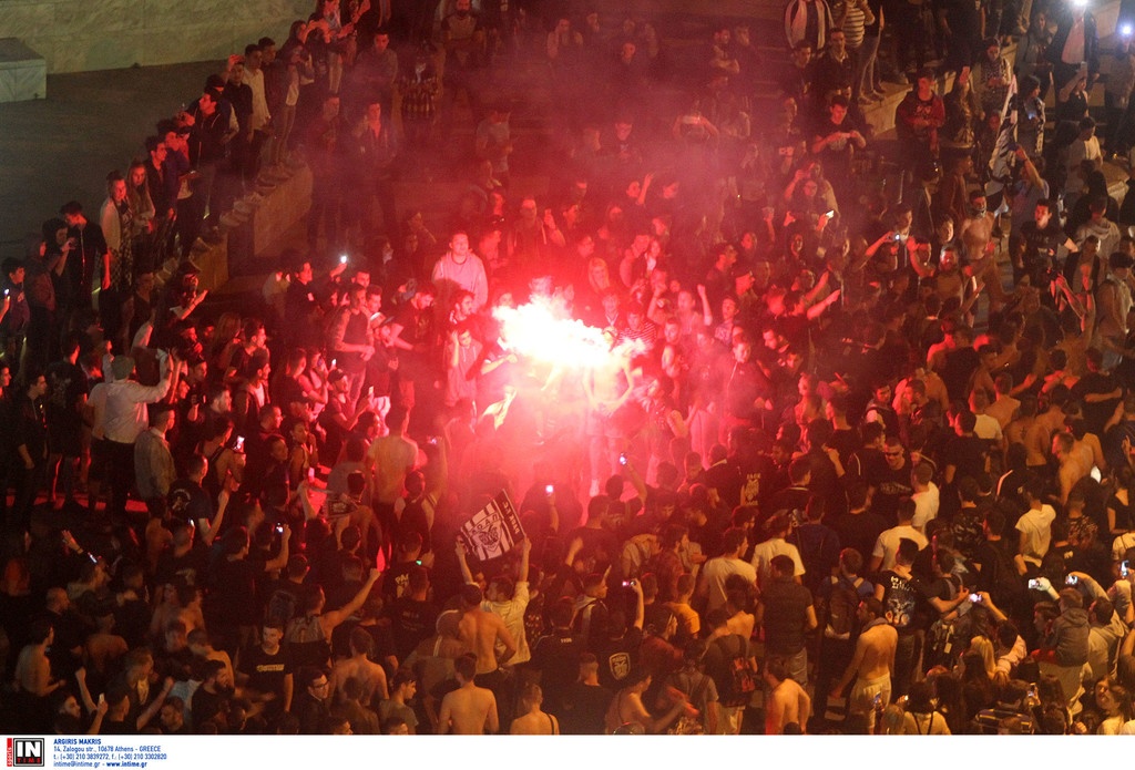 Τελικός Κυπέλλου Ελλάδας 2017: Ξέφρενοι πανηγυρισμοί στον Λευκό Πύργο