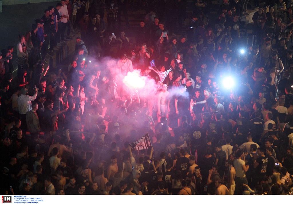 Τελικός Κυπέλλου Ελλάδας 2017: Ξέφρενοι πανηγυρισμοί στον Λευκό Πύργο