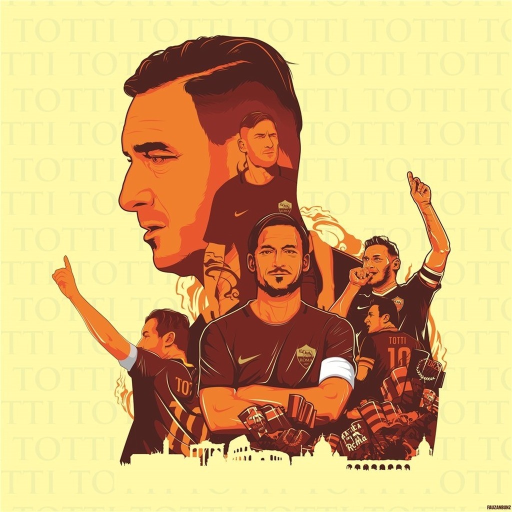 Οι φωτογραφίες των φανατικών της Ρόμα για το «αντίο» του Τότι