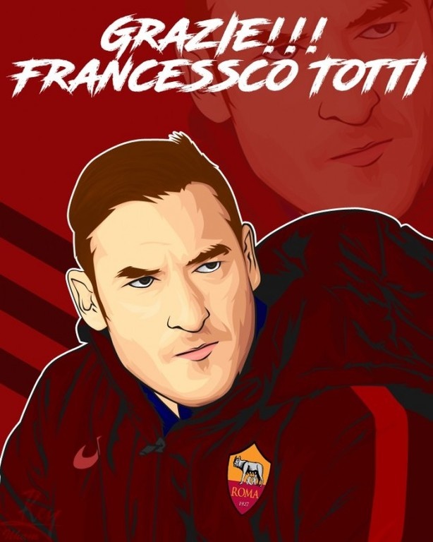 Οι φωτογραφίες των φανατικών της Ρόμα για το «αντίο» του Τότι
