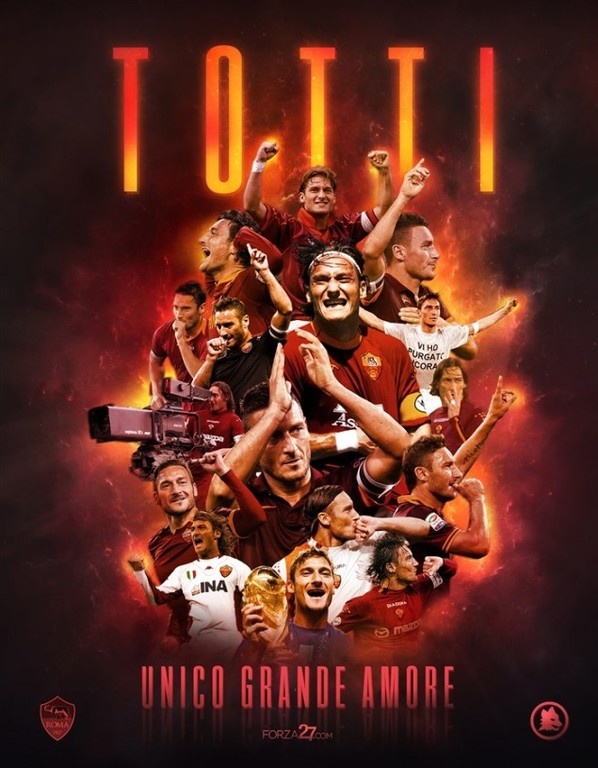 Οι φωτογραφίες των φανατικών της Ρόμα για το «αντίο» του Τότι