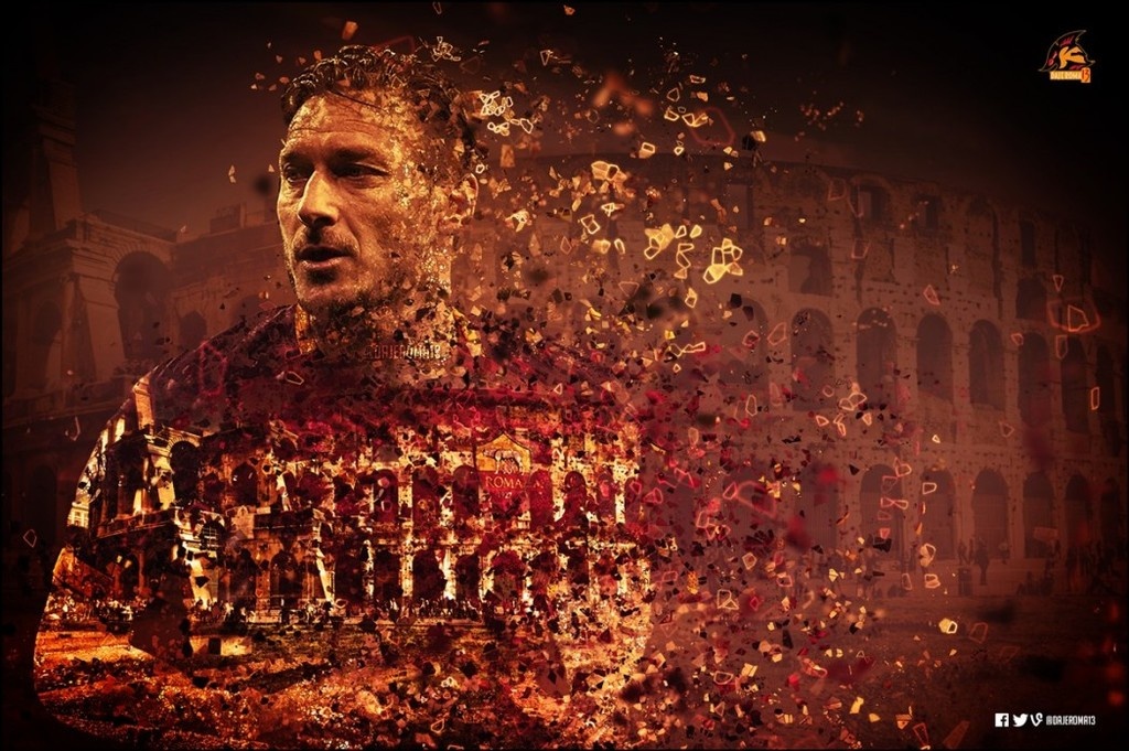 Οι φωτογραφίες των φανατικών της Ρόμα για το «αντίο» του Τότι