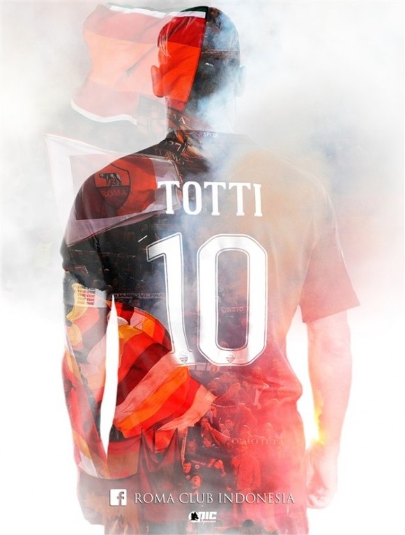 Οι φωτογραφίες των φανατικών της Ρόμα για το «αντίο» του Τότι