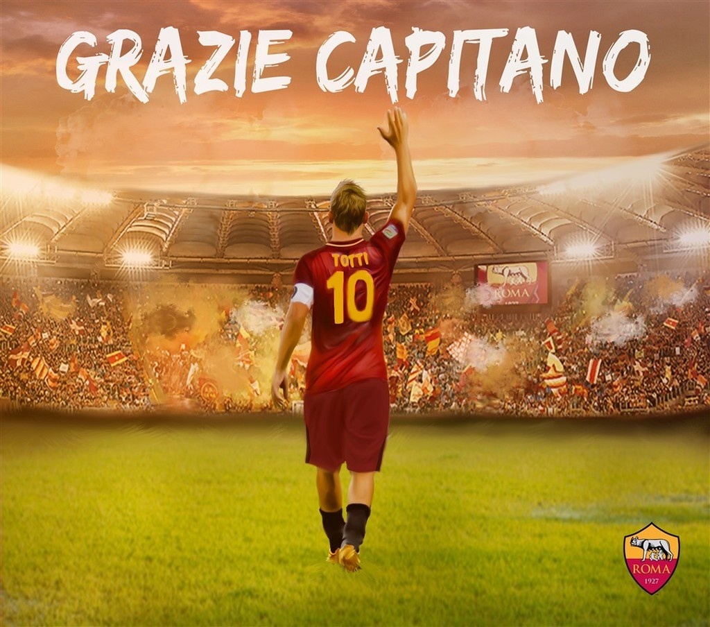 Οι φωτογραφίες των φανατικών της Ρόμα για το «αντίο» του Τότι